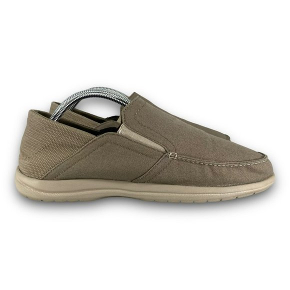 Crocs Santa Cruz Convertible Slip On Loafers 204834 Relaxed Fit Khaki Men 10 - Picture 3 of 9